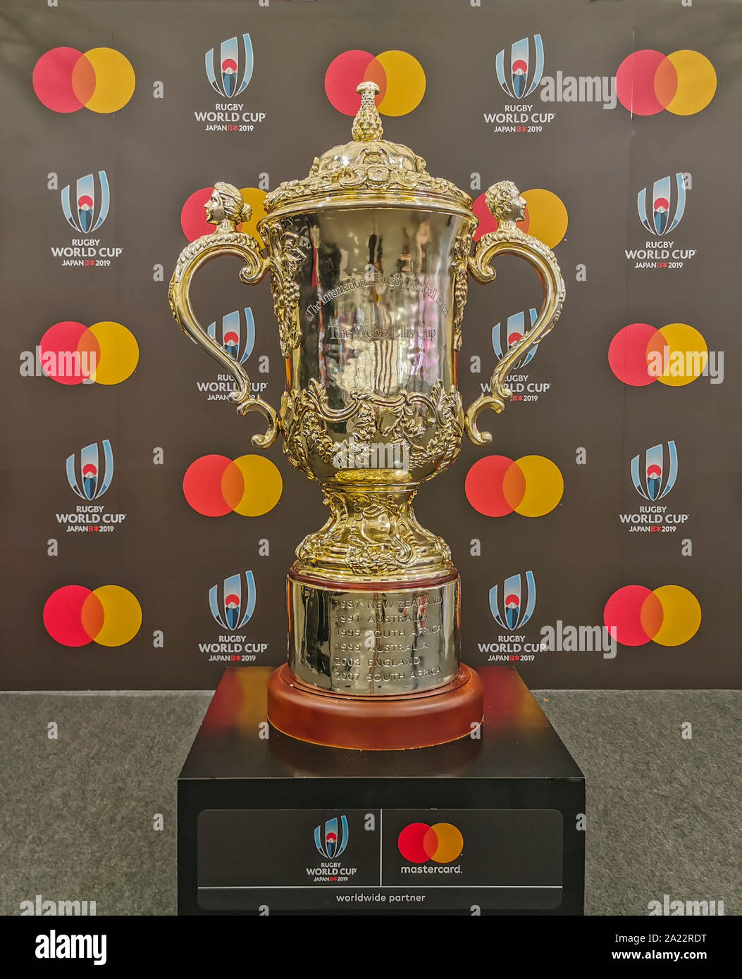 Atmosfera di una Coppa del Mondo di rugby A TOKYO Foto Stock