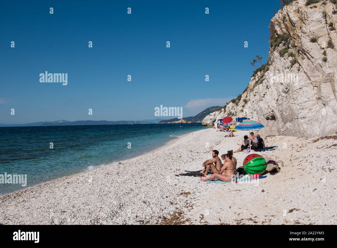 Capo Bianco beach Foto Stock