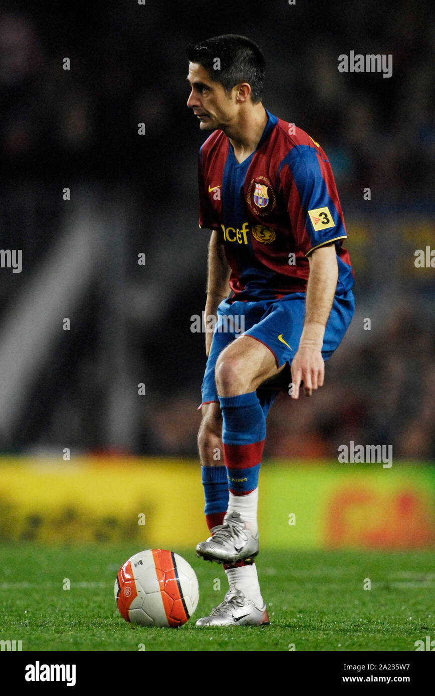 Estadio Camp Nou Barcelona Spagna, 24.02.2008 Football: Spagnolo Primera Division, FC Barcellona (BCN) vs UD Levante (LVN) 5:1, SYLVINHO (BCN) Foto Stock