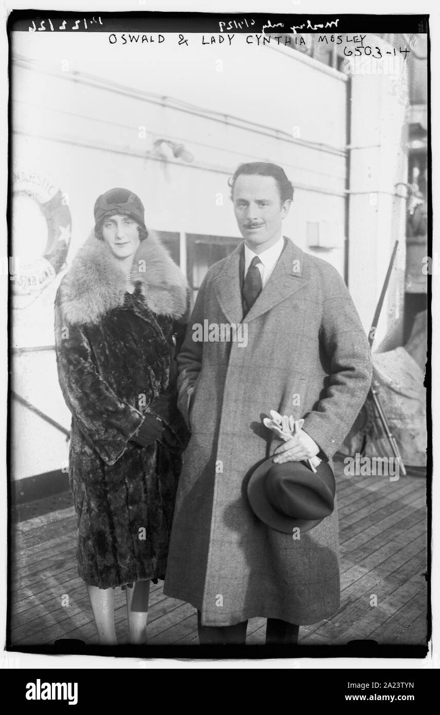 Oswald & Lady Cynthia Mosley Foto Stock