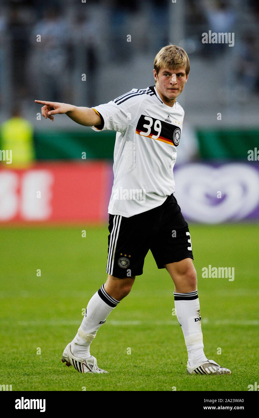 MSV Arena di Duisburg Germania 8.9.2008, calcio: qualificatore internazionale per il sotto 21 Campionati Europei 2009 , Germania vs Israele - Toni KROOS (GER) Foto Stock