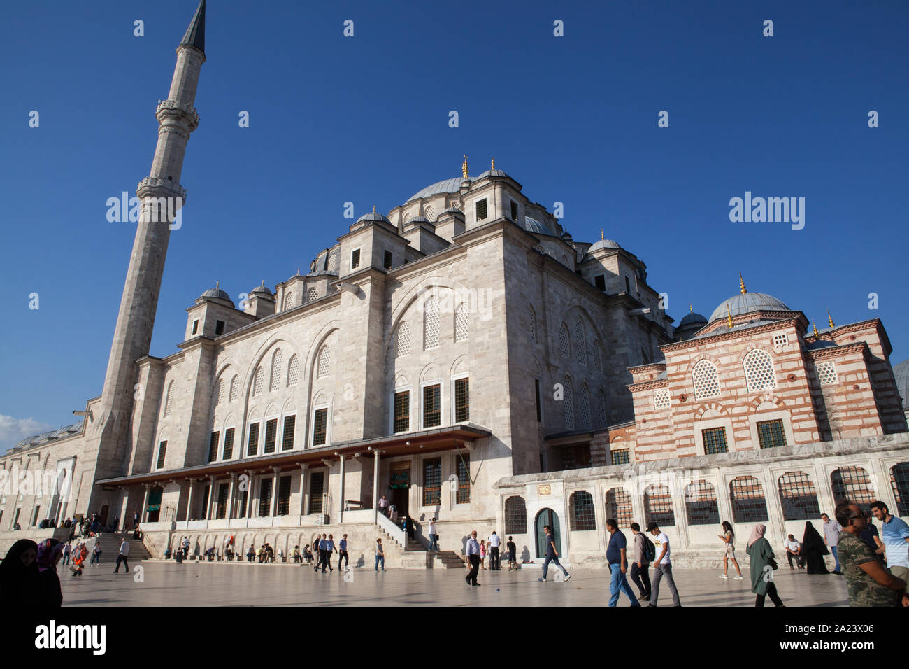 La Moschea Fatih di Istanbul Foto Stock
