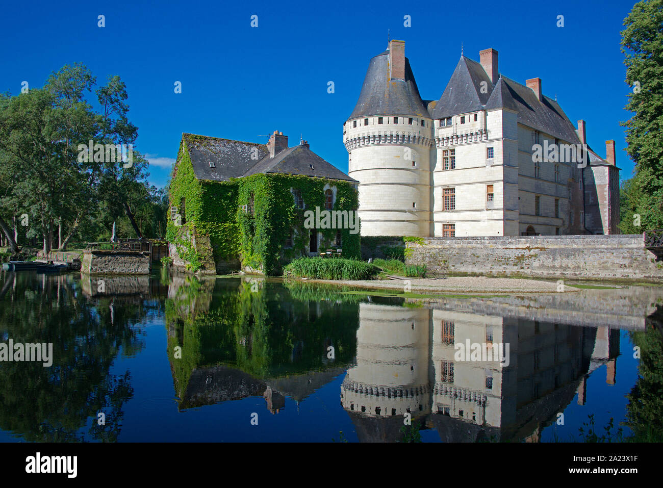 Chateau de L'lslette sul fiume Indre Indre et Loire Francia Foto Stock