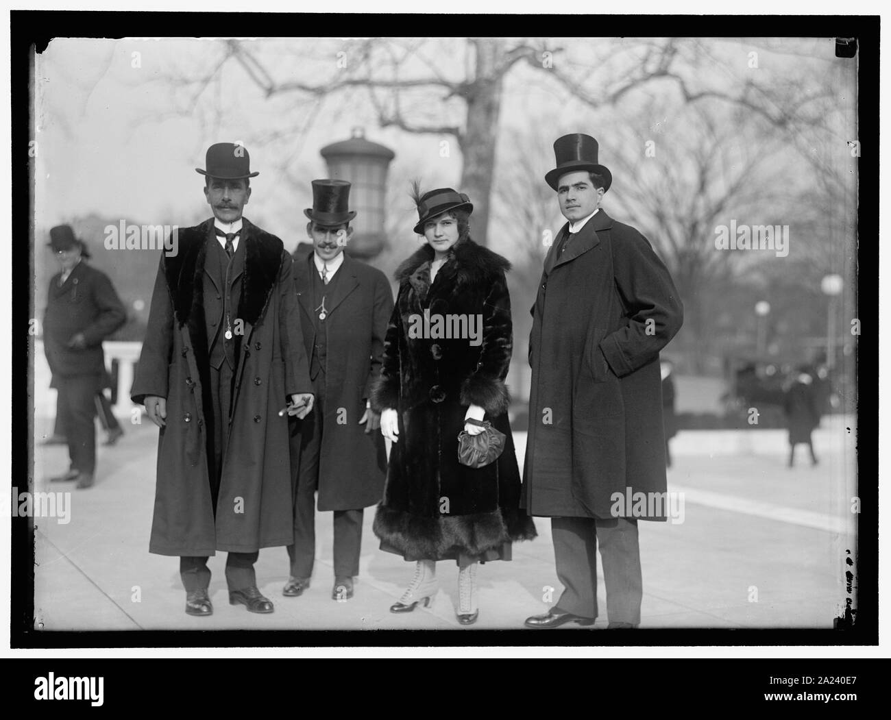 PAN AMERICAN CONGRESSO SCIENTIFICO. COSTA RICAN GRUPPO: EDUARDO J. Pinto, PRESIDENTE; Felipe Gonzales; MISS DE LA GUARDIA; DR. OREAMUNO Foto Stock