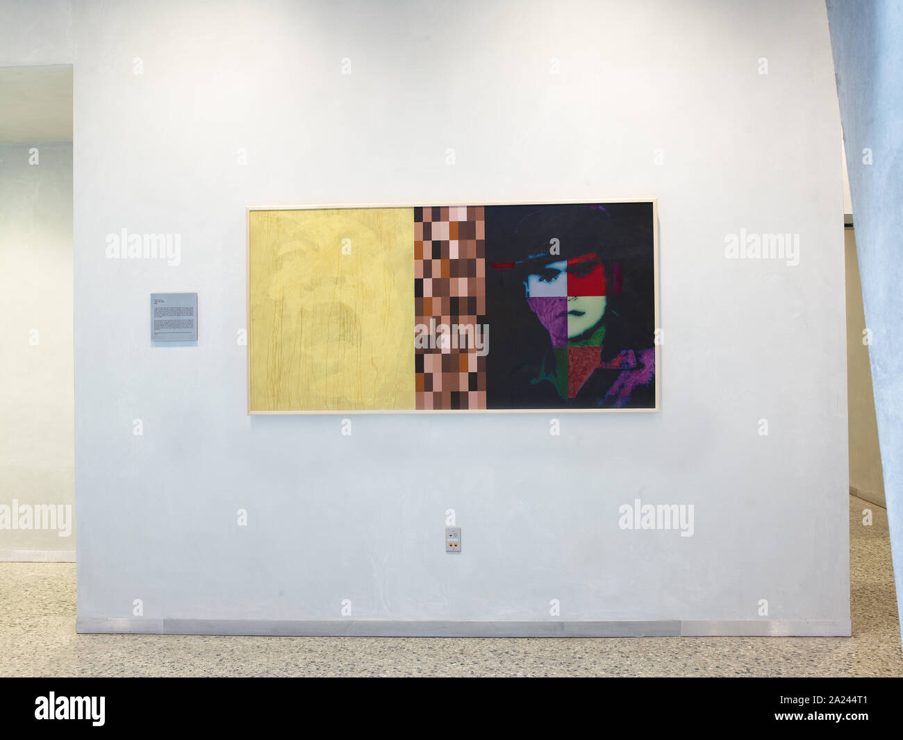 Pittura 1965, 1970, 2002 al San Francisco Edificio Federale, San Francisco, California Foto Stock