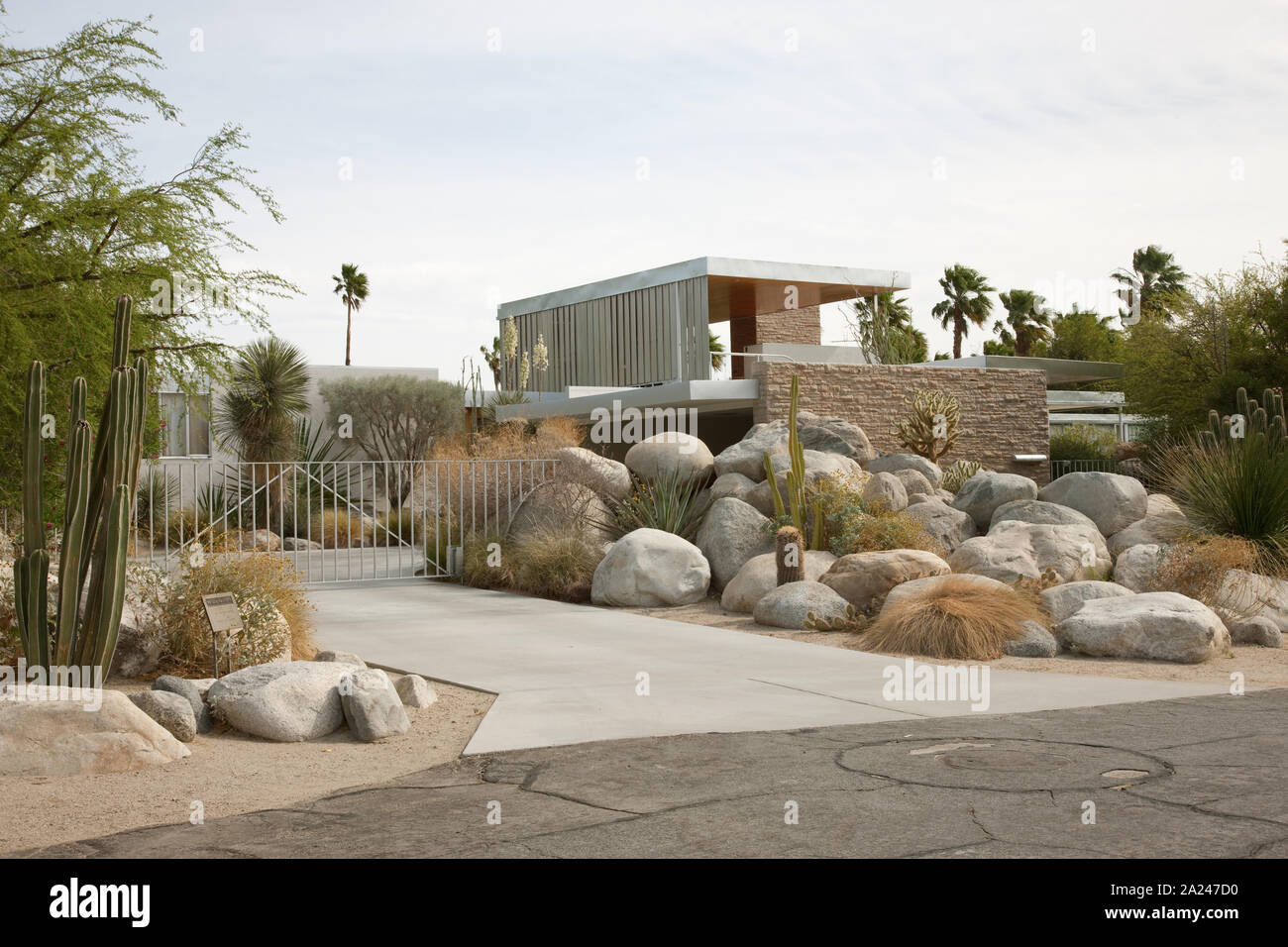 Palm Springs, California. A metà secolo Casa moderna costruita da Alexander Società di costruzioni Foto Stock