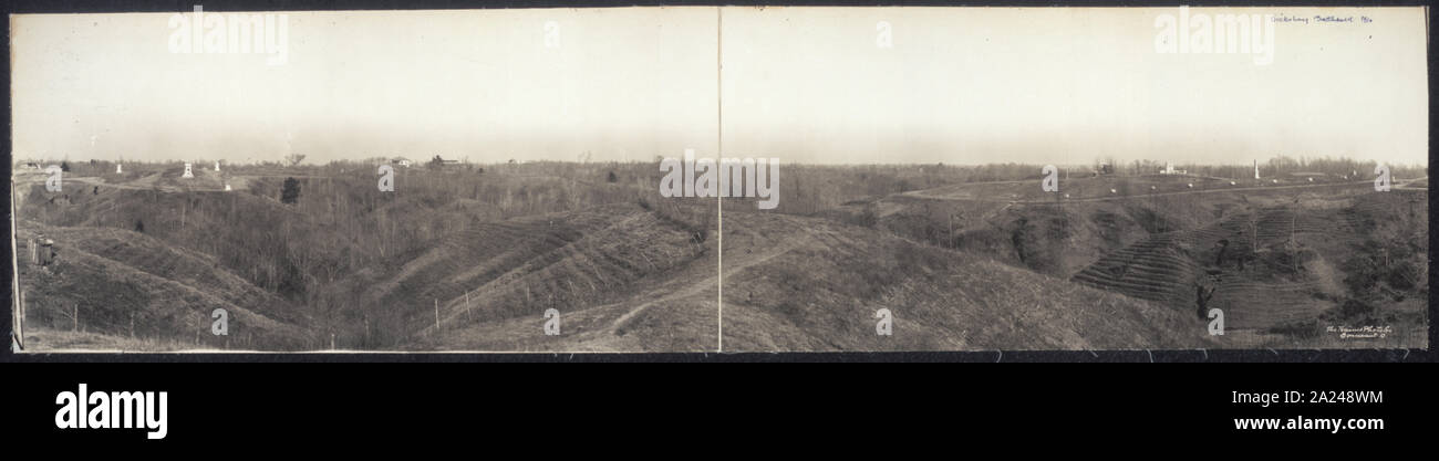 Panoram n. 4, battlefield, Vicksburg, Miss; Foto Stock