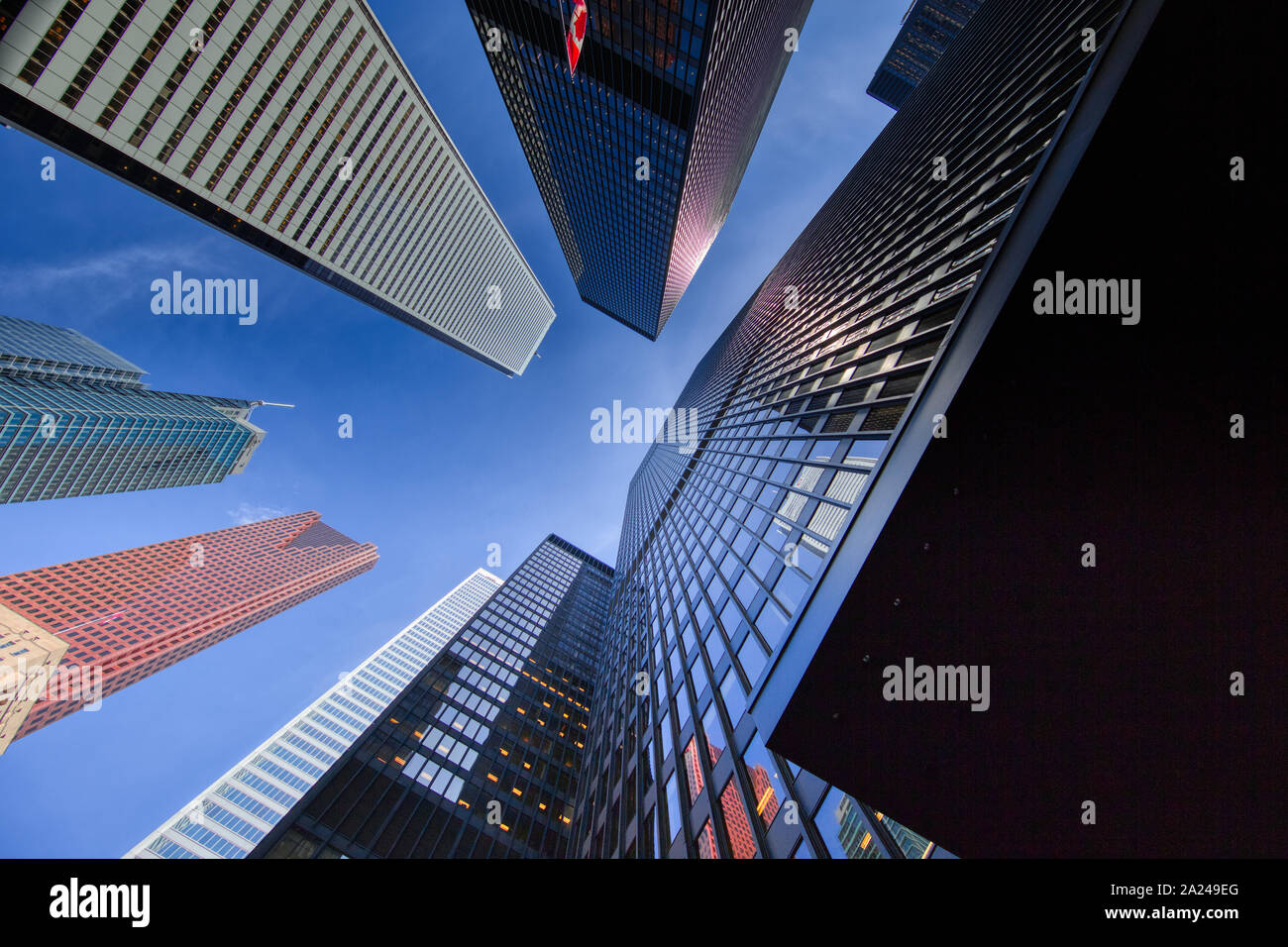 Scenic Toronto financial district skyline e architettura moderna Foto Stock