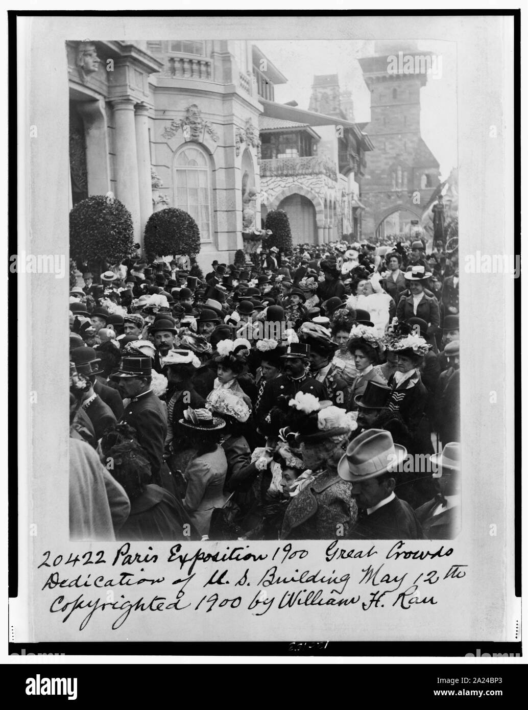 Esposizione di Parigi--1900 grande folla--dedizione di U.S. Edificio può xii Foto Stock