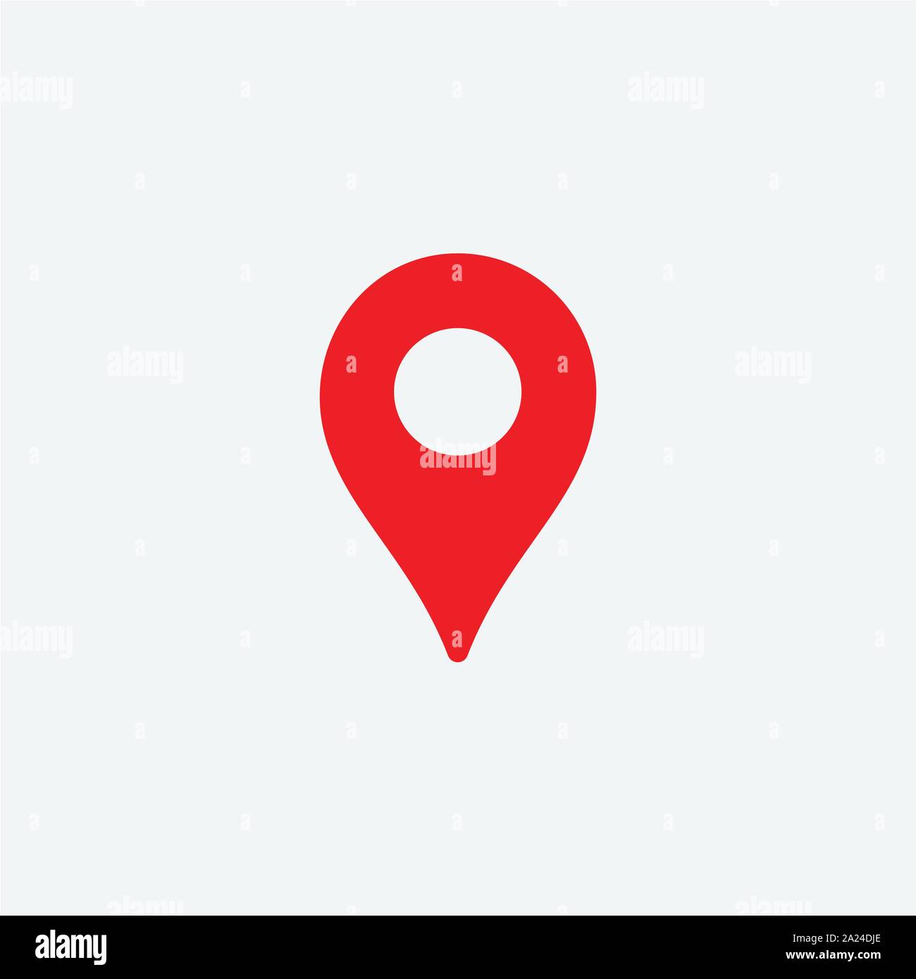 Pin icona Mappa in stile appartamento. La navigazione gps illustrazione vettoriale o. N background isolato. Destinazione il concetto di business Illustrazione Vettoriale