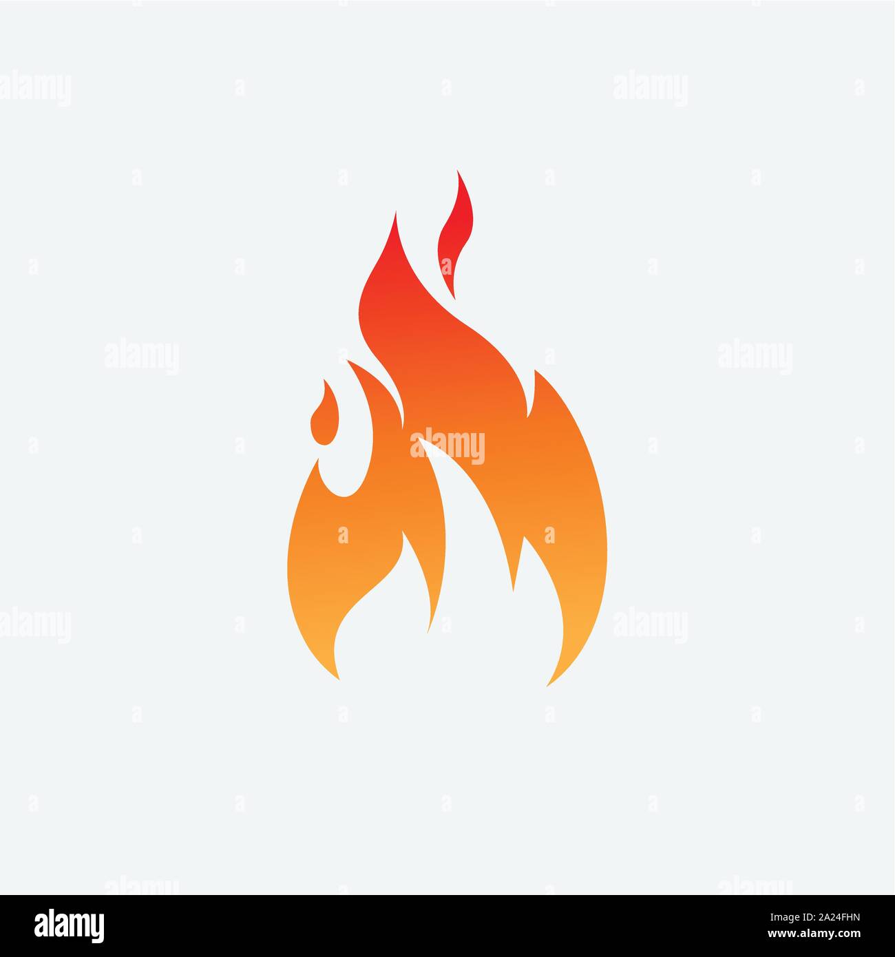 Icona di fiamma design illustrazione, fire design logo, fuoco illustrazione vettoriale, flare Illustrazione Vettoriale