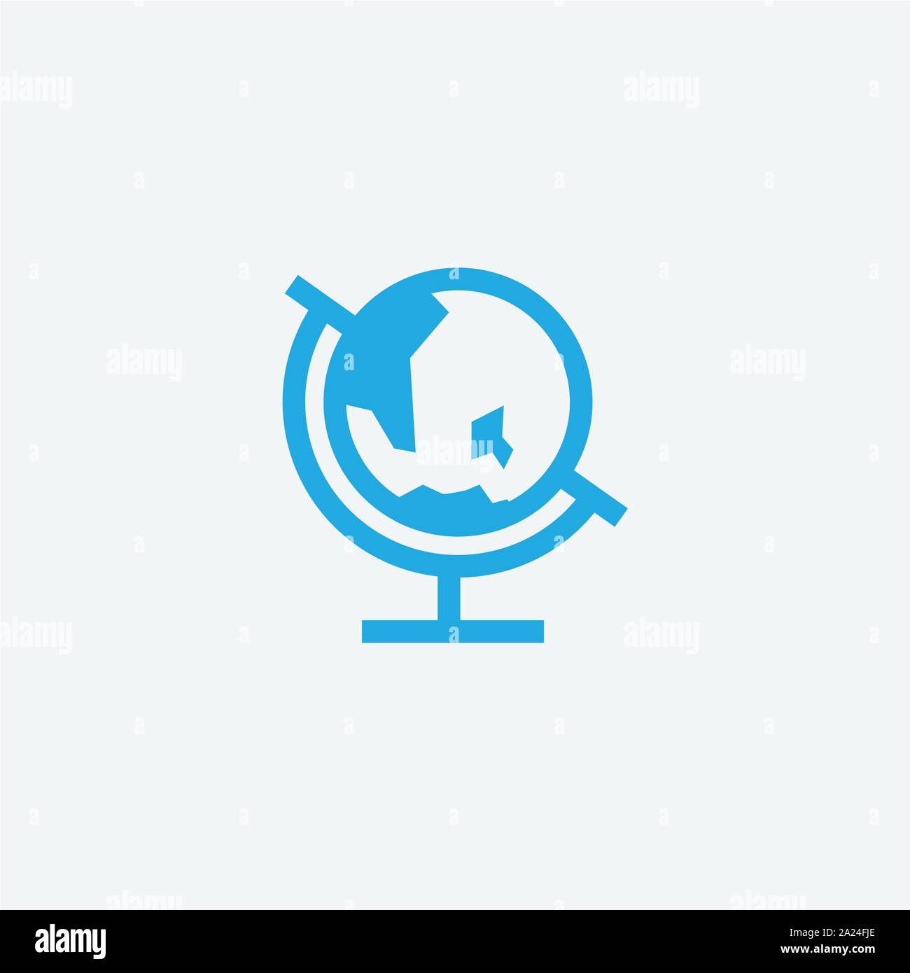 Icona a forma di globo vettore, mondo logo, globe logo anello illustrazione vettoriale Illustrazione Vettoriale