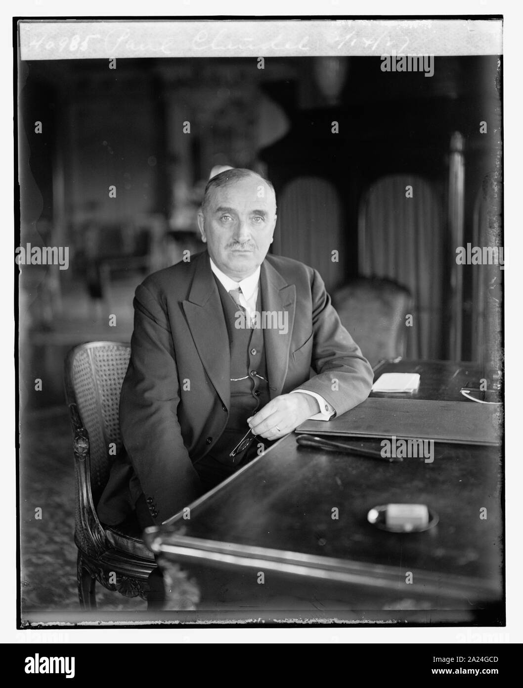 Paul Claudel, 3/14/27 Foto Stock