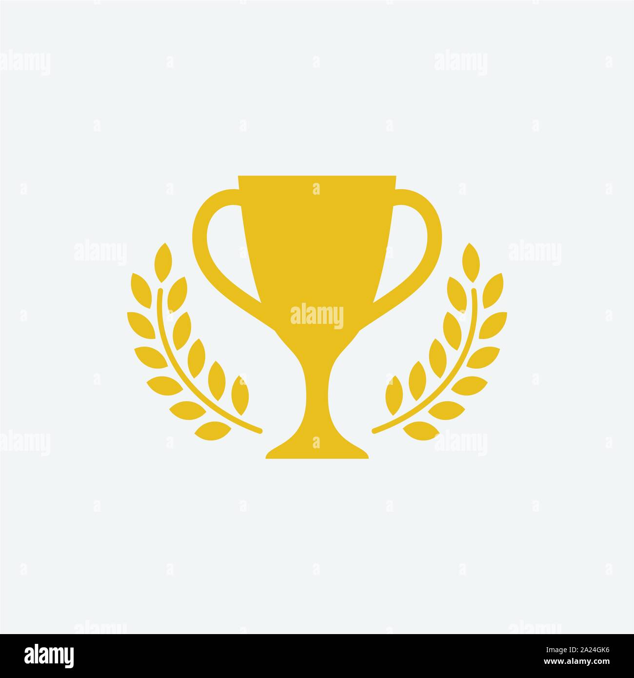 Icona throphy vettore, champions piatto design icona illustrazioni, vincitore icona simbolo Illustrazione Vettoriale