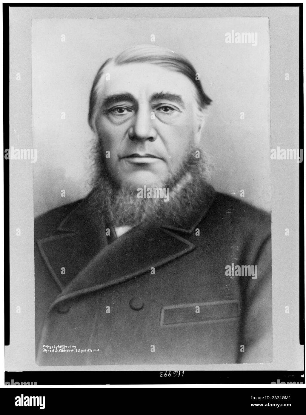 Paul Kruger, testa e spalle ritratto, rivolto verso la parte anteriore Foto Stock