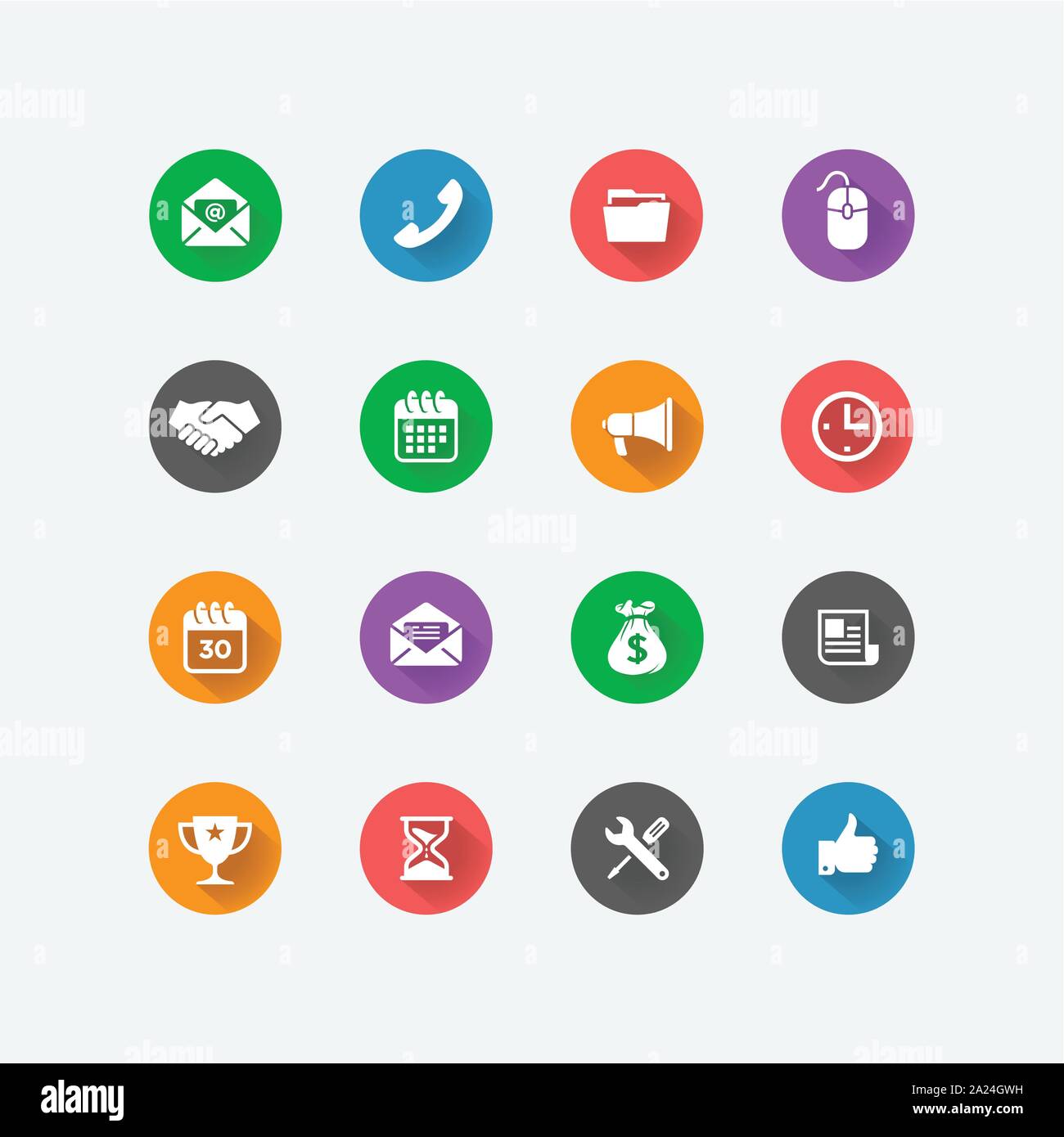 Piatto multimediale Imposta icona, icona multimedia raccolta icona ,pack Illustrazione Vettoriale