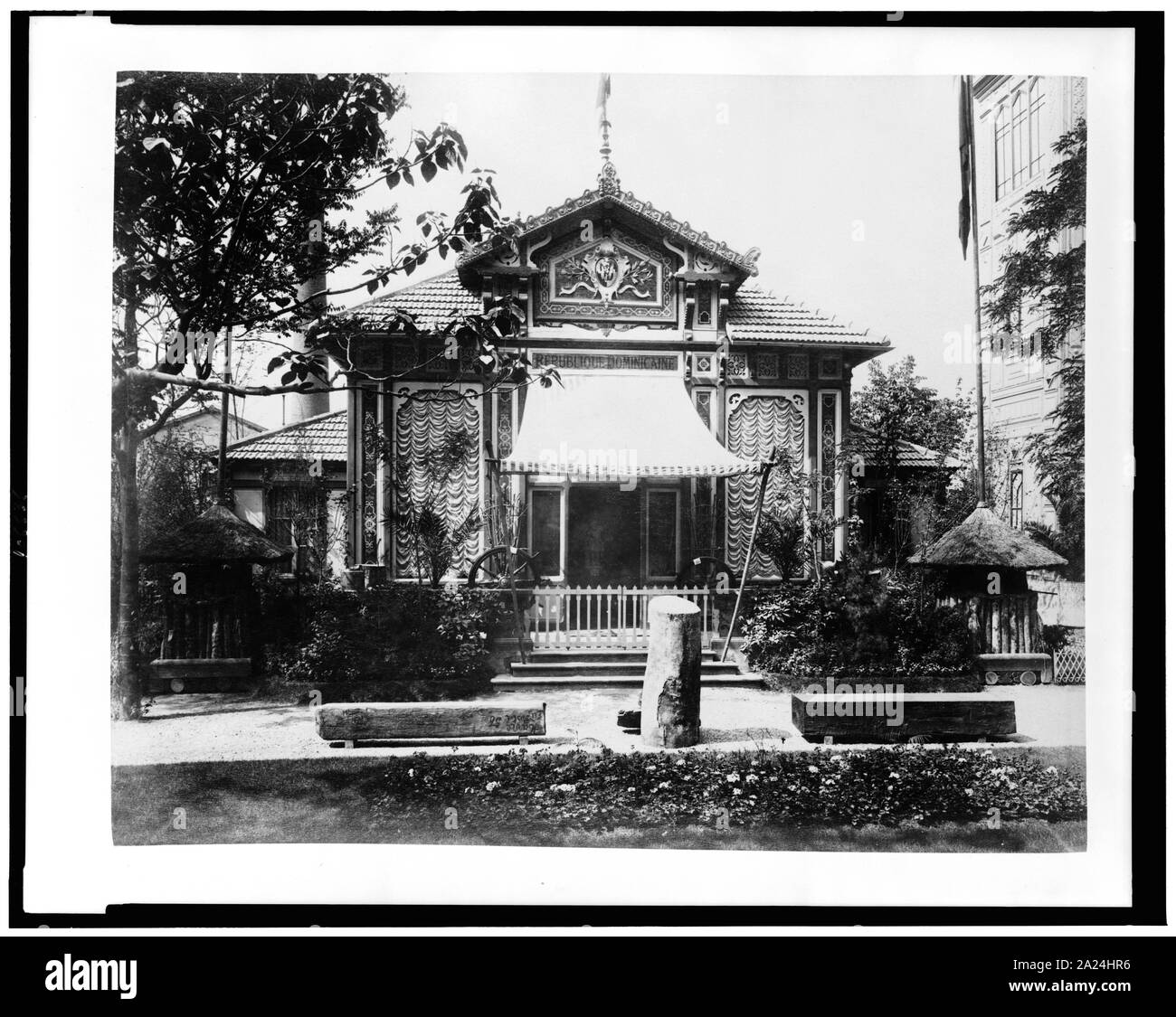 Padiglione della Repubblica Dominicana, Esposizione di Parigi, 1889 Foto Stock