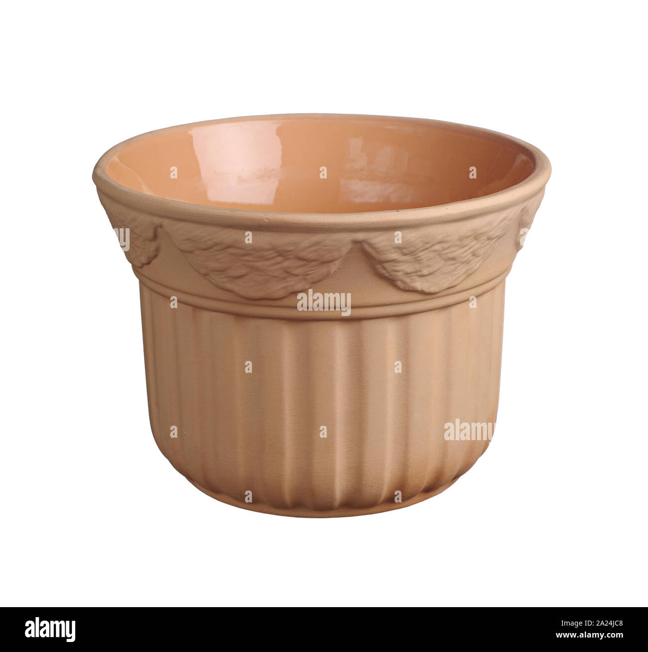 Vaso di fiori stilizzati con ornamenti decorativi Foto Stock