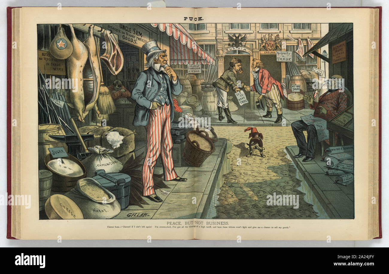 La pace, ma non business / Gillam. Foto Stock