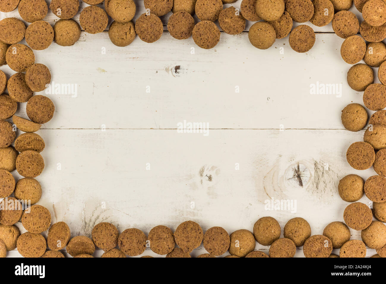 Telaio di gingernuts per la tradizionale vacanza olandese Sinterklaas Foto Stock