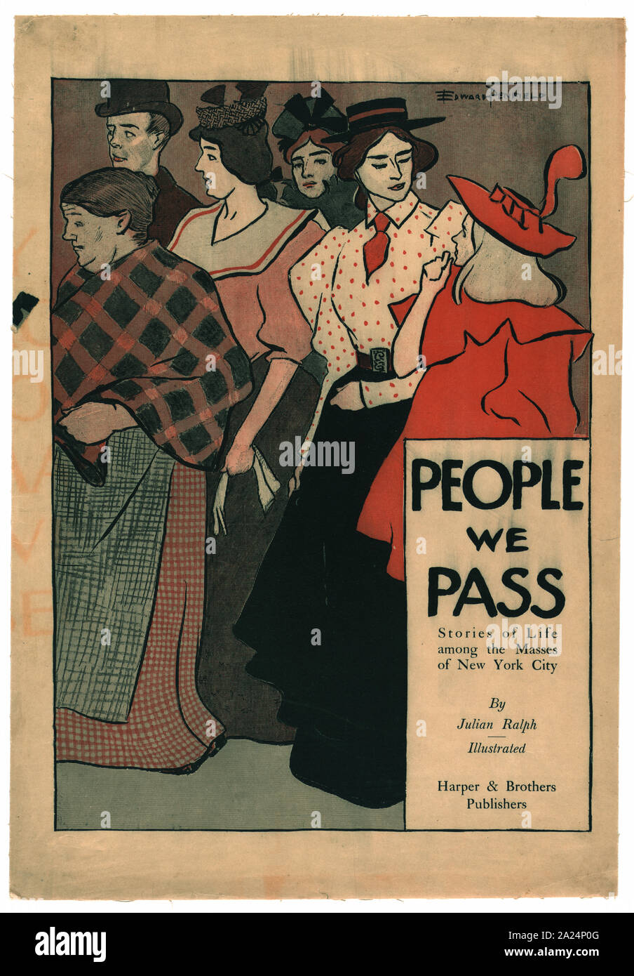 Le persone che abbiamo superato - storie di vita tra le masse della città di New York / Edward Penfield. Foto Stock