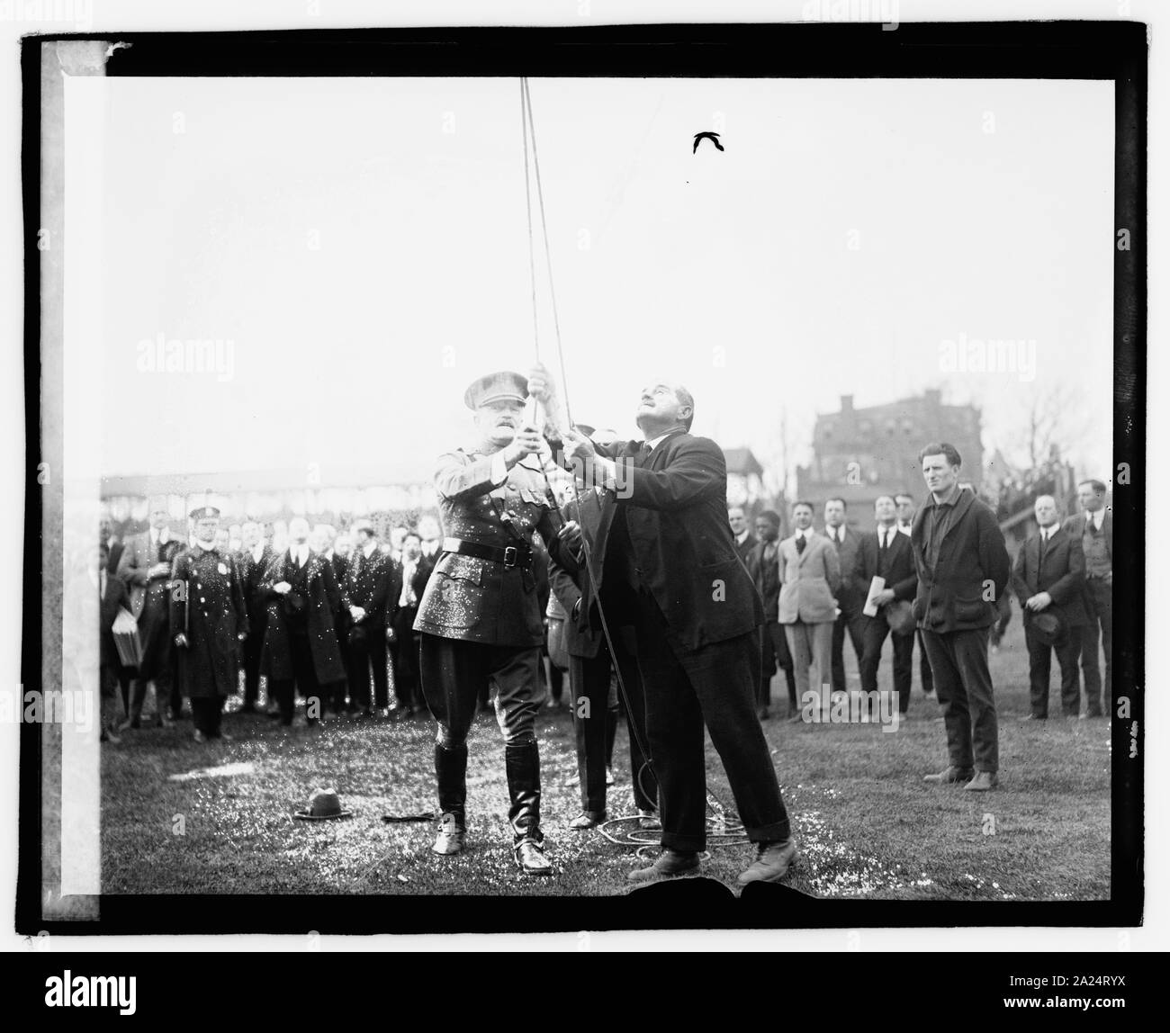 Pershing al gioco di apertura, 1921, 4/13/21 Foto Stock