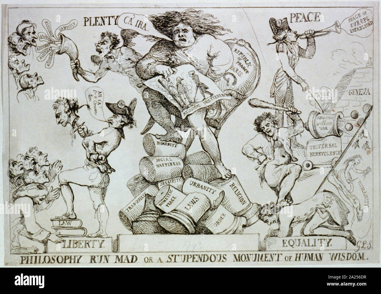 Filosofia eseguire mad o uno stupendo monumento di sapienza umana Foto Stock