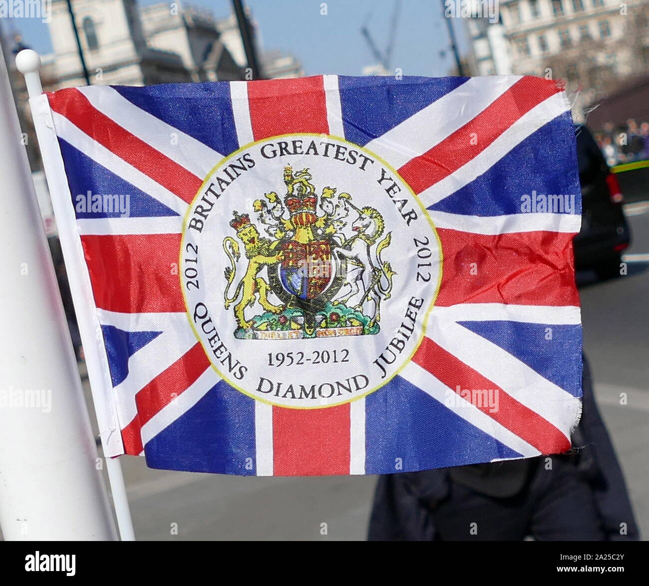 Brexit "lascia" protesta al Parlamento a Londra, Aprile 2019.Brexit è il processo del ritiro del Regno Unito (UK) dall'Unione europea (UE). A seguito di un referendum tenutosi il 23 giugno 2016 in cui 51,9 per cento di quelle supportate di voto a lasciare l'UE Foto Stock