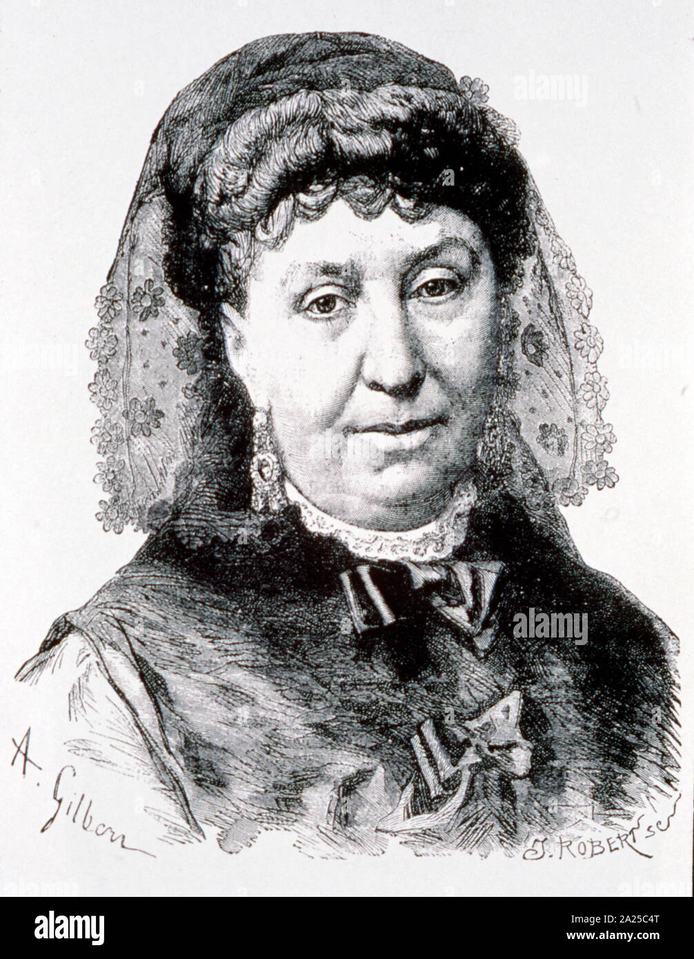 Amantine Lucile Aurore Dupin (1804 - 1876),noto con il suo nom de plume George Sand. Il romanziere francese, memoirist, socialista e Foto Stock