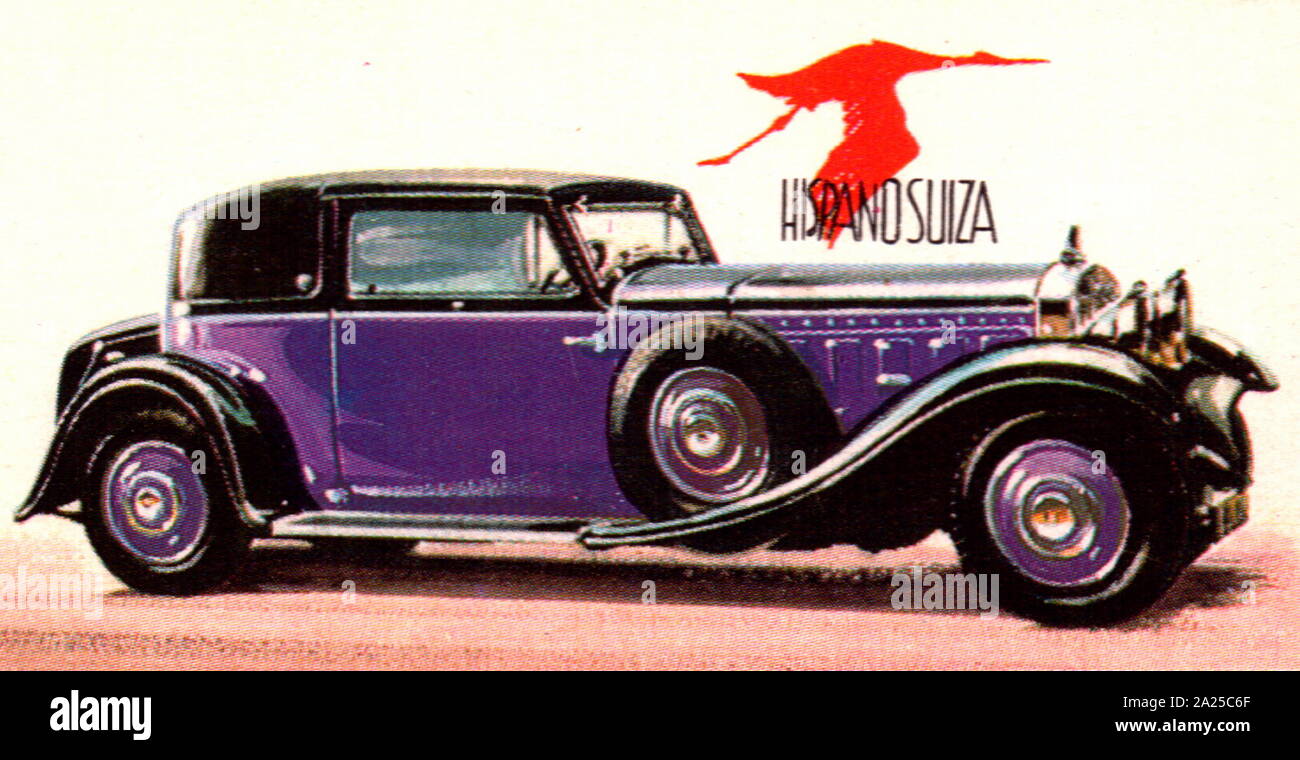 1931 Hispano-Suiza, tipo 68 V12, 9.5 litri automobile Foto Stock