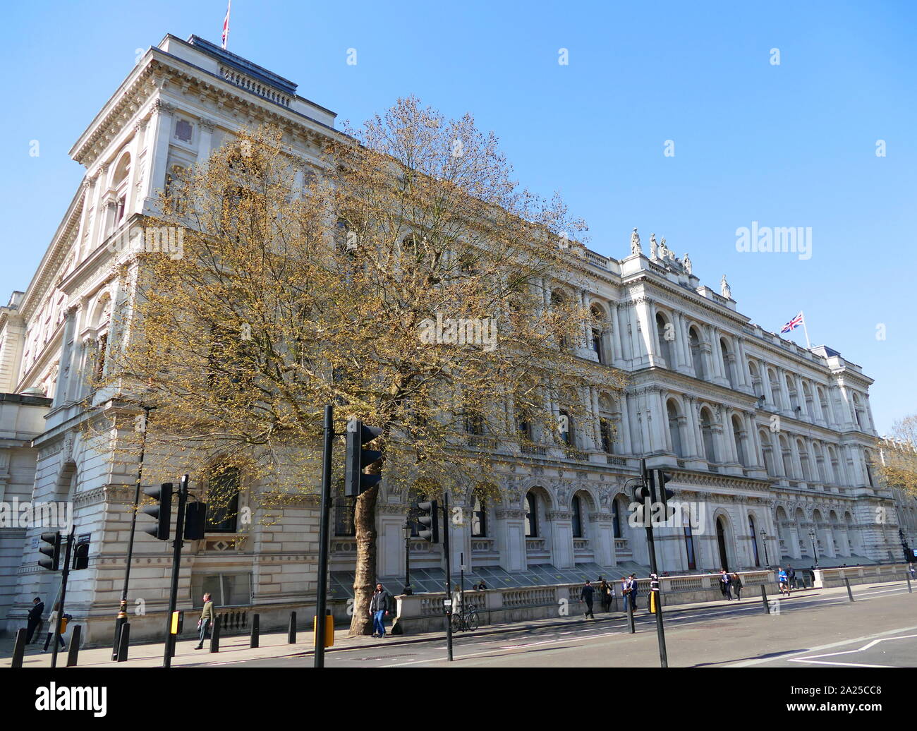 Il Foreign and Commonwealth Office (FCO), comunemente chiamato il Foreign Office, è un dipartimento del governo del Regno Unito. Essa è responsabile per la protezione e la promozione degli interessi britannici in tutto il mondo Foto Stock