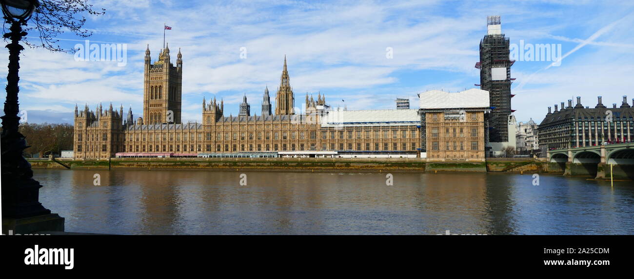 La Casa del Parlamento, London, Regno Unito Foto Stock