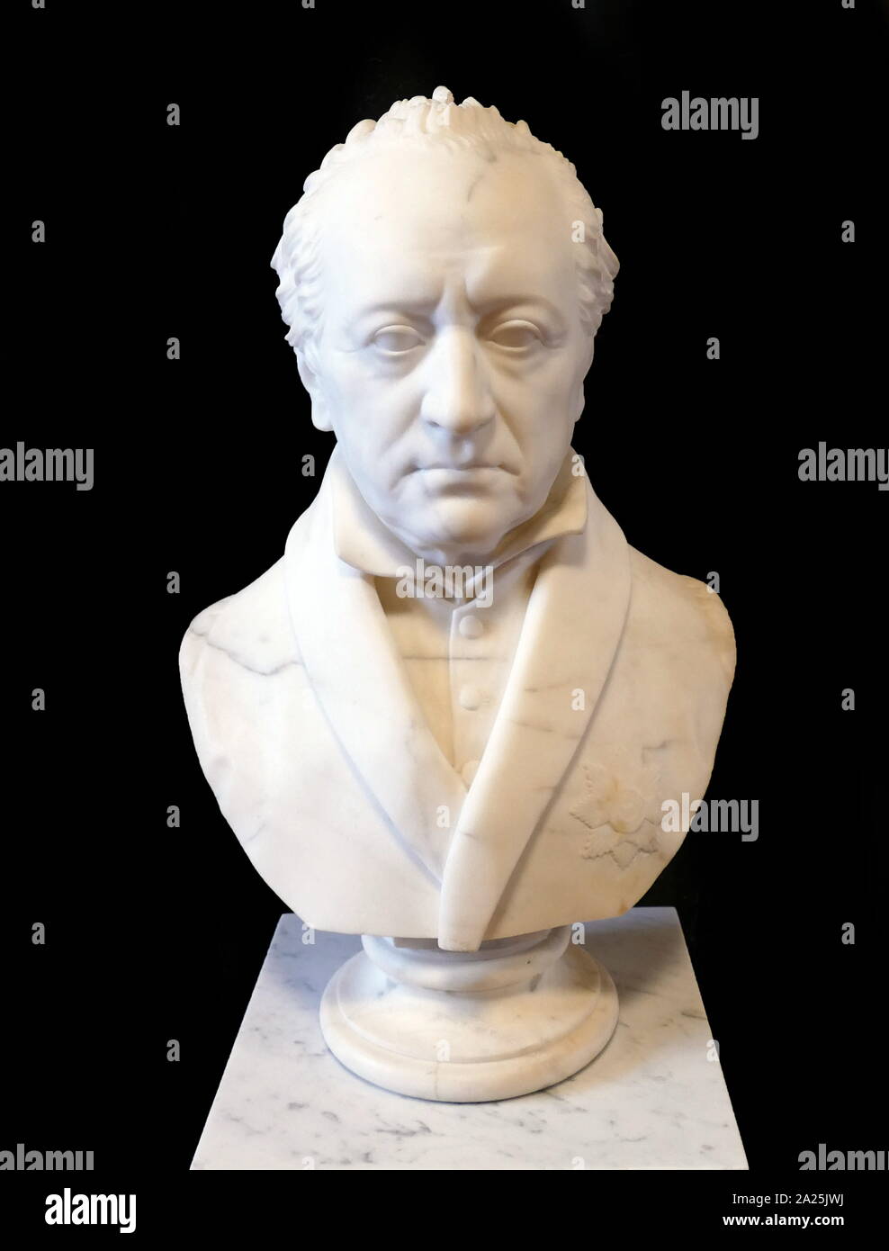 Busto di Johann von Goethe (1749 - 1832), scrittore tedesco e più. Scolpita nel 1823 da Johann Gottfried Schadow (1764 - 1850); Tedesco scultore prussiano. Foto Stock