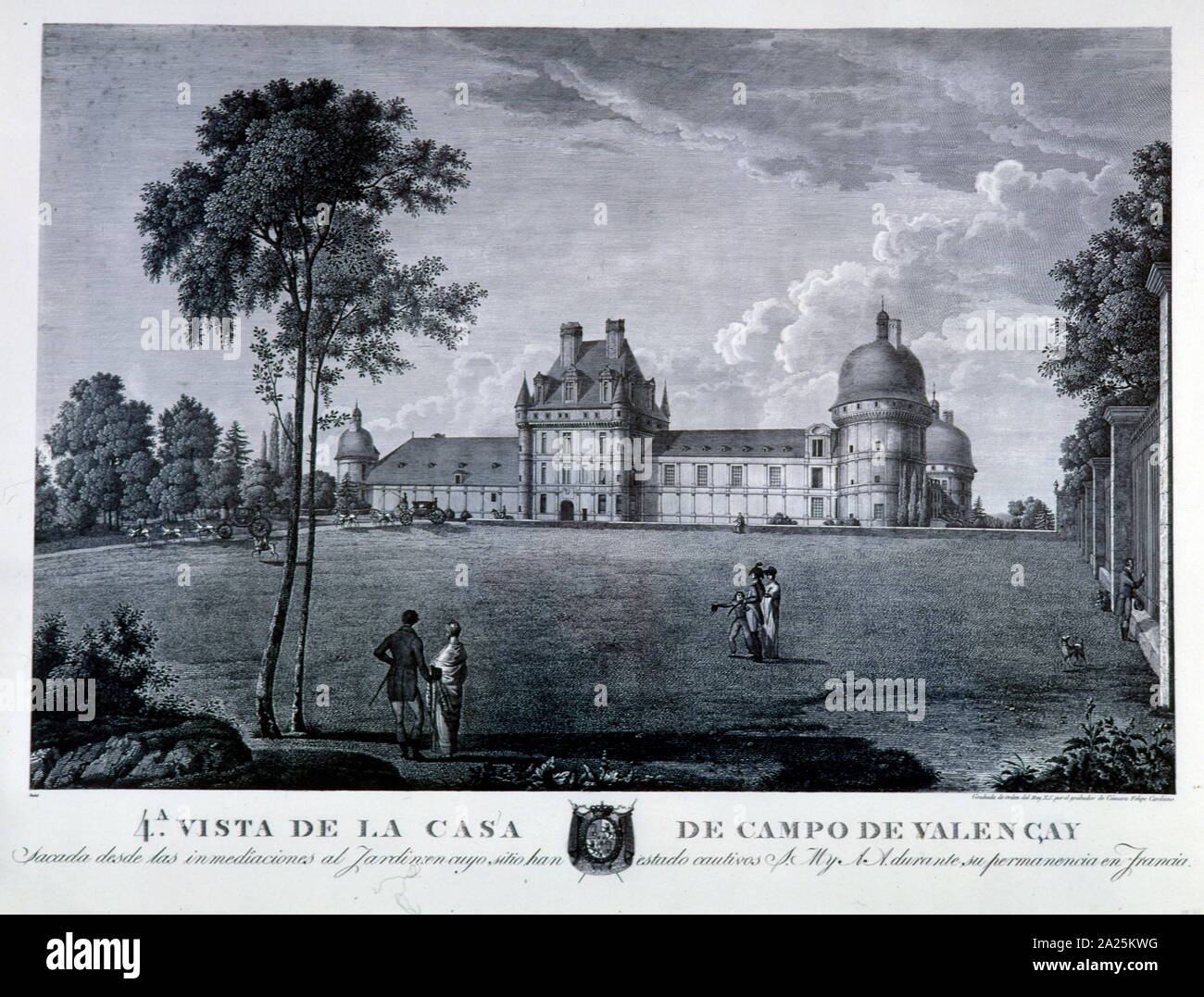 Château de Valençay, Francia. Foto Stock