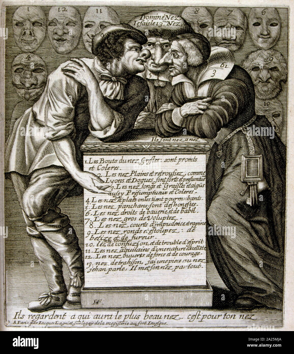 Illustrazione di Jacques Lagniet (1620-1672), dal XVII secolo edizione delle favole di Jean de La Fontaine (1621 - 1695), fabulist francese e una delle più leggere poeti francesi del XVII secolo. Egli è conosciuto soprattutto per le sue fiabe, che ha fornito un modello per la successiva fabulists in tutta l'Europa. Jean de La Fontaine fiabe raccolte da una ampia varietà di fonti, sia occidentali e orientali, e atta a loro in francese il verso libero. Sono stati rilasciati sotto il titolo generale di favole in diversi volumi dal 1668 al 1694 e sono considerati classici della letteratura francese. Foto Stock