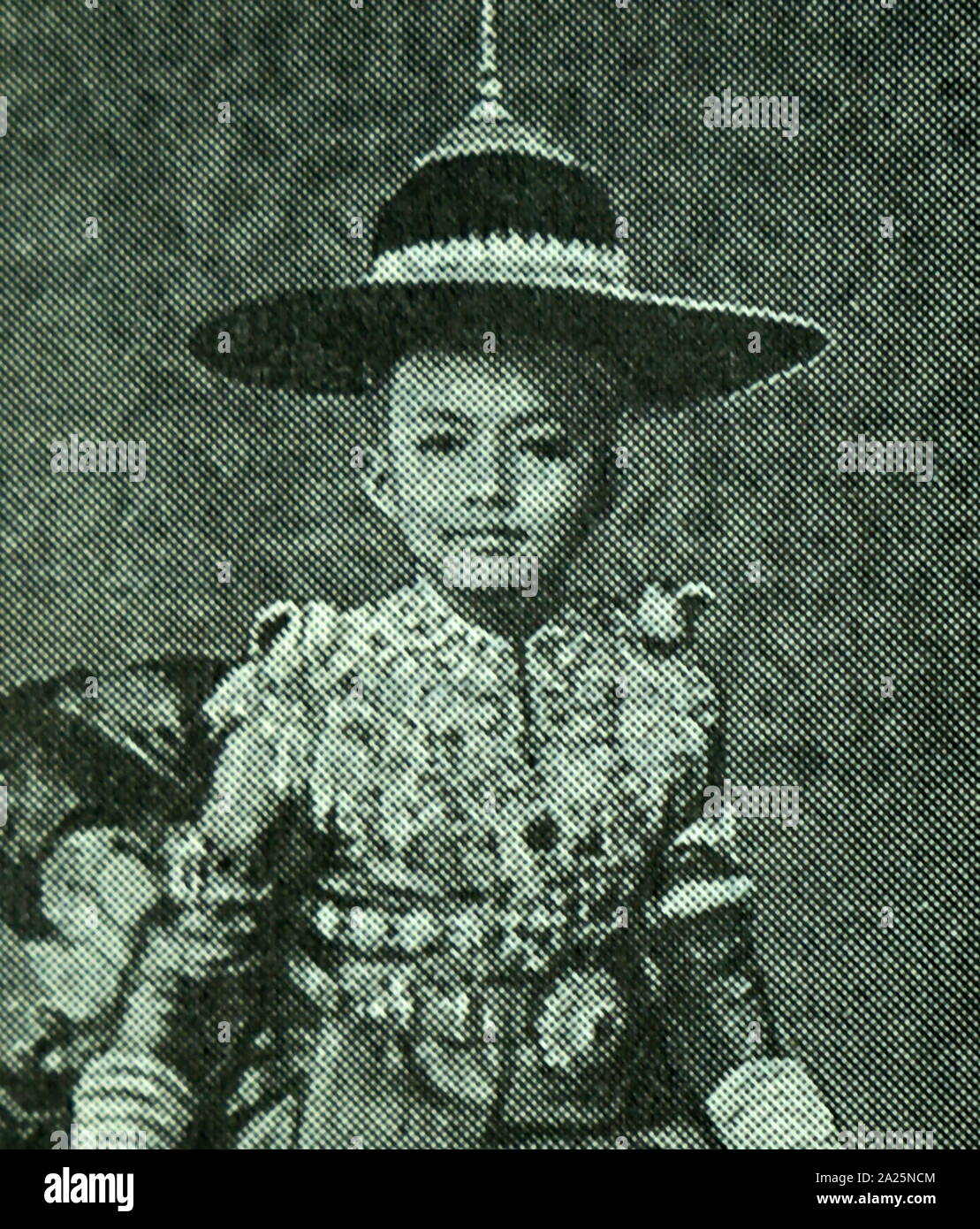 Fotografia di Ananda Mahidol (1925-1946) ottavo monarca del Siam dalla dinastia Chakri come Rama VIII. Foto Stock