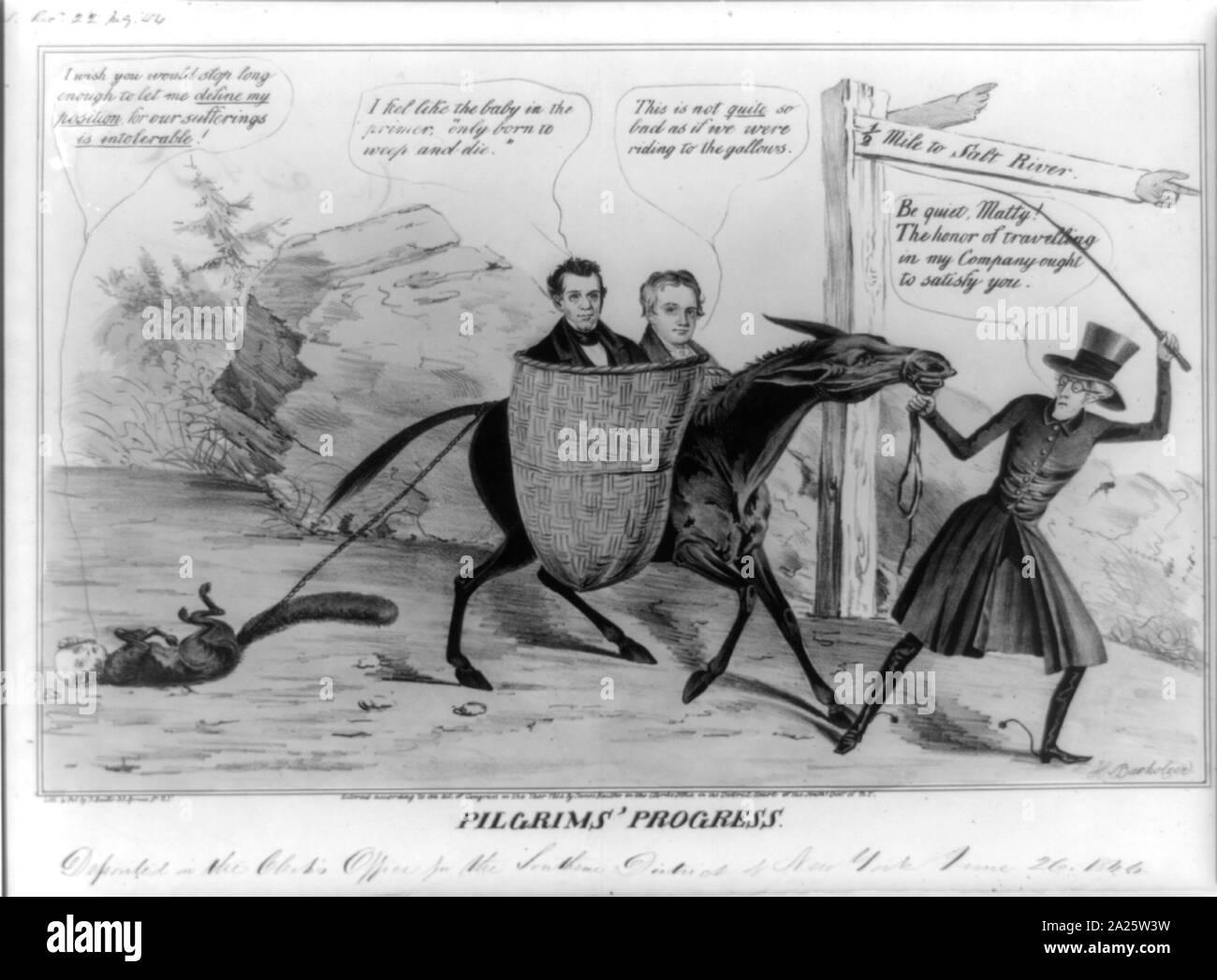 Pellegrini' progressi Foto Stock