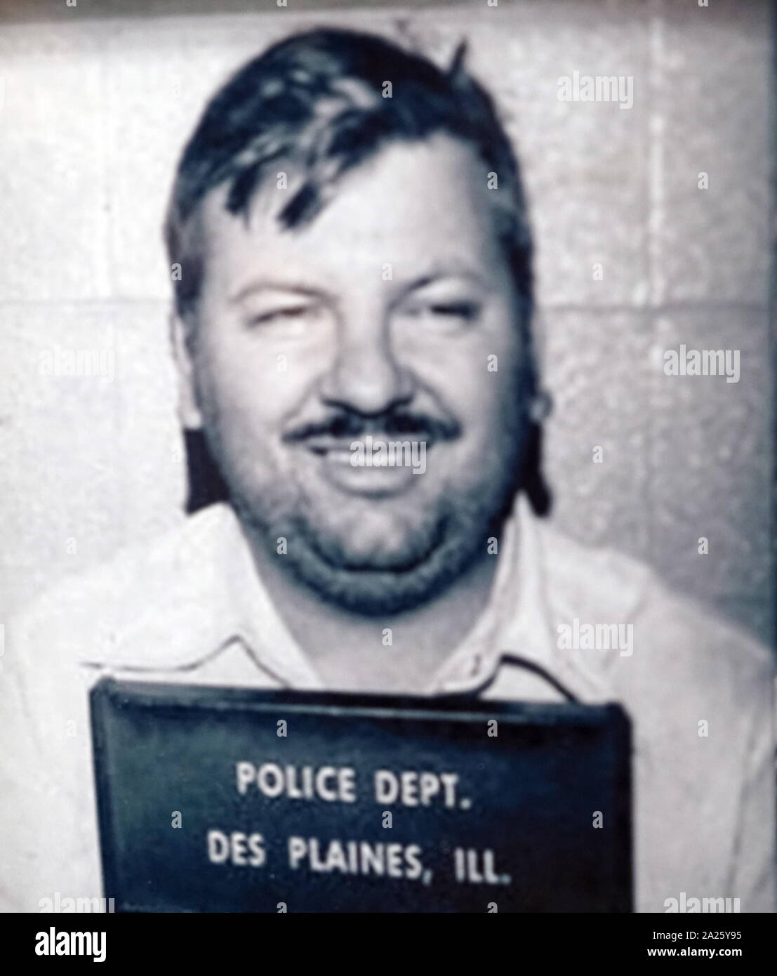 Mug shot di John Wayne Gacy. John Wayne Gacy Jr (1942-1994) un American serial killer e stupratore durante gli anni settanta. Foto Stock
