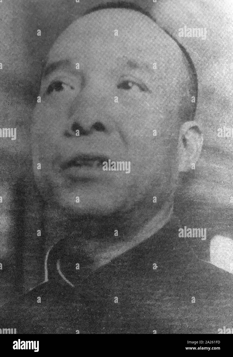 Li Fuchun (1900 - 1975) comunista cinese rivoluzionario e politico. Ha servito come un Vice Premier della Repubblica popolare cinese. Foto Stock