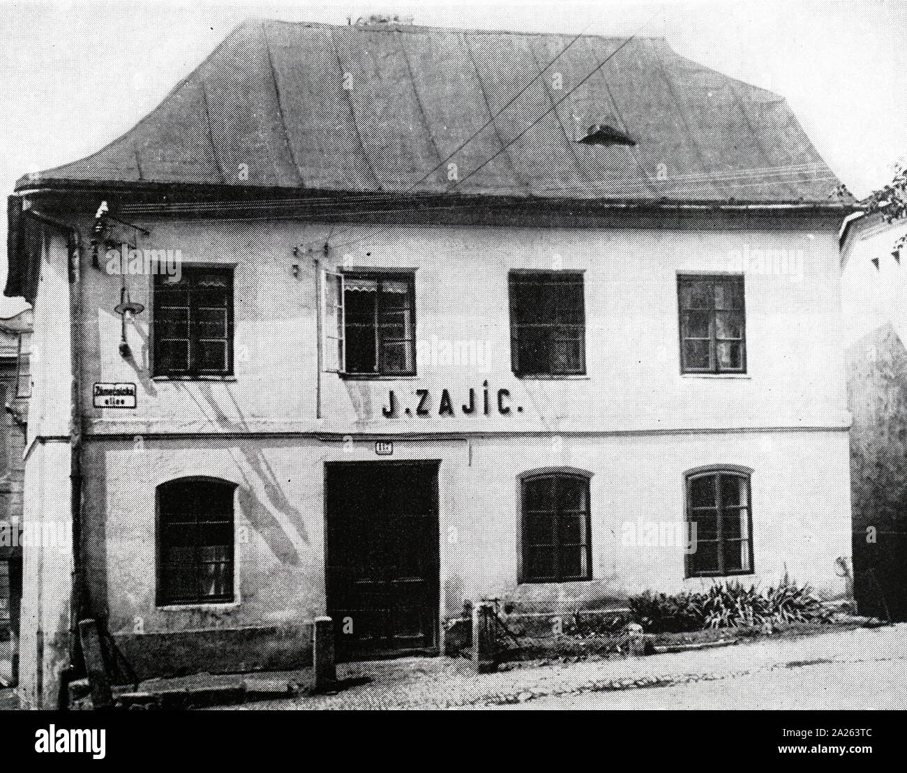 Una fotografia di Sigmund Freud il luogo di nascita della città di Friburgo, in Austria. Sigmund Freud (1856-1939) un neurologo austriaco ed il fondatore della psicoanalisi. In data xx secolo Foto Stock