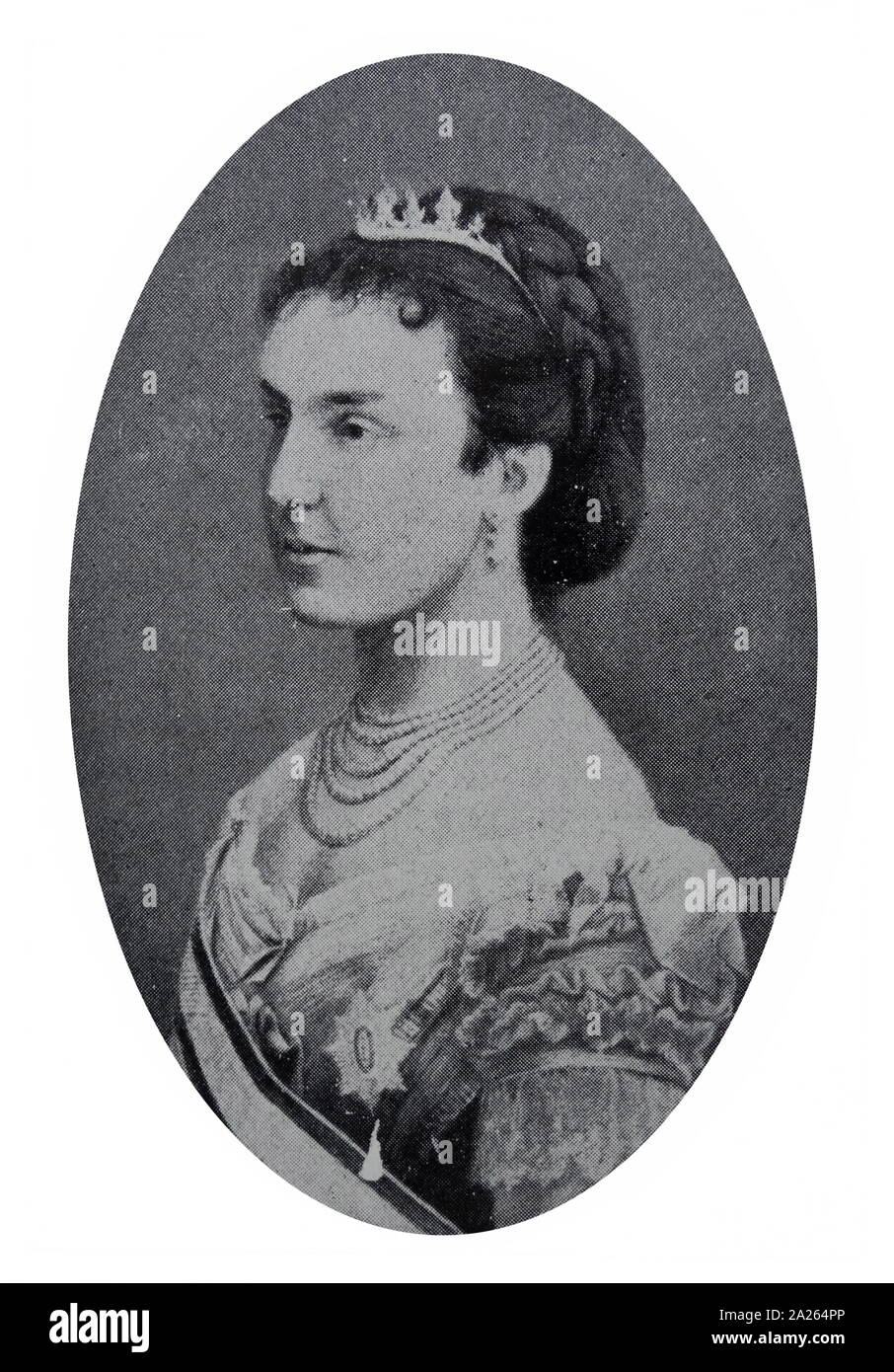 Maria de las Mercedes di Orleans (24 giugno 1860 - 26 giugno 1878) è stata la regina di Spagna come prima moglie di Re Alfonso XII. Lei è nato a Madrid, la figlia di Antoine di Orleans, duca di Montpensier e di Infanta Luisa Fernanda di Spagna. Foto Stock