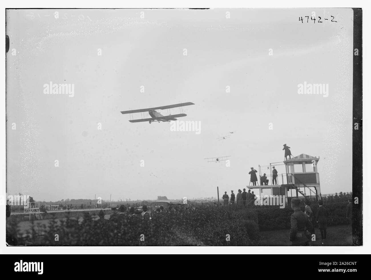 Aerei in volo aviazione soddisfare, Belmont, N.Y. Foto Stock