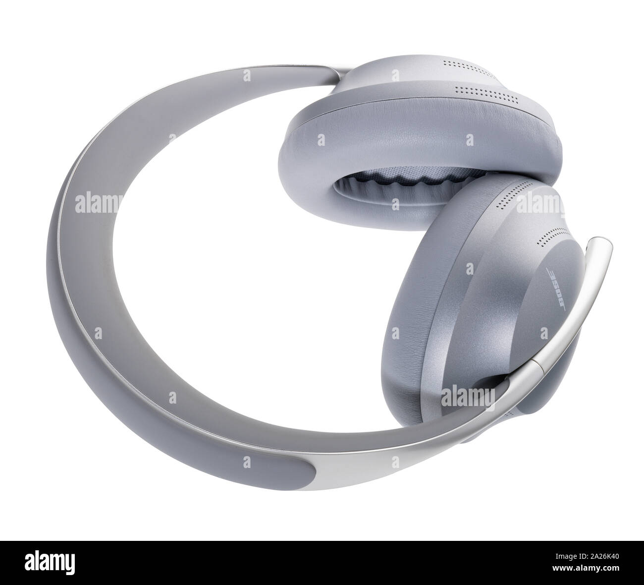 Bose cuffie a eliminazione del rumore. Matt silver cuffie senza fili Foto  stock - Alamy