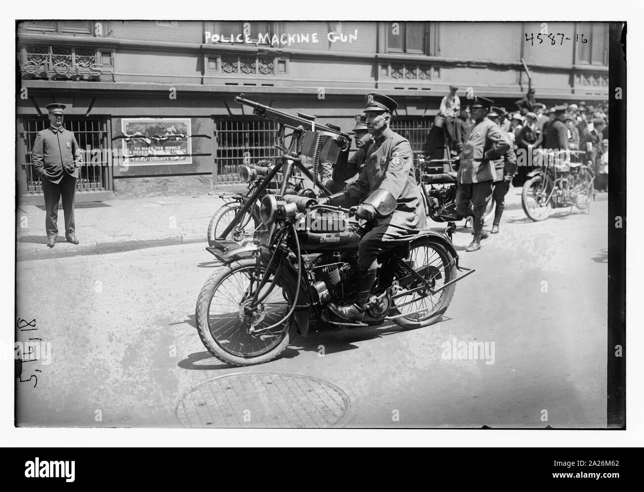 Polizia pistola della macchina Foto Stock