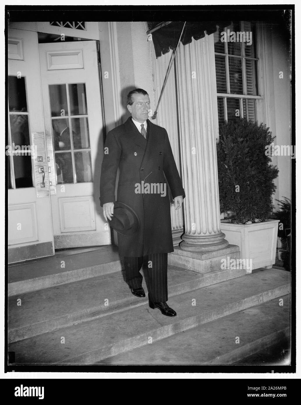 Ambasciatore polacco grazie Presidente per gli aiuti degli Stati Uniti. Washington D.C., nov. 16. Conte Jerzy Potocki, ambasciatore del governo ha sconfitto la Polonia, lasciando la Casa Bianca oggi dopo aver ringraziato il Presidente Roosevelt per l'America di assistenza esteso per il suo paese Foto Stock