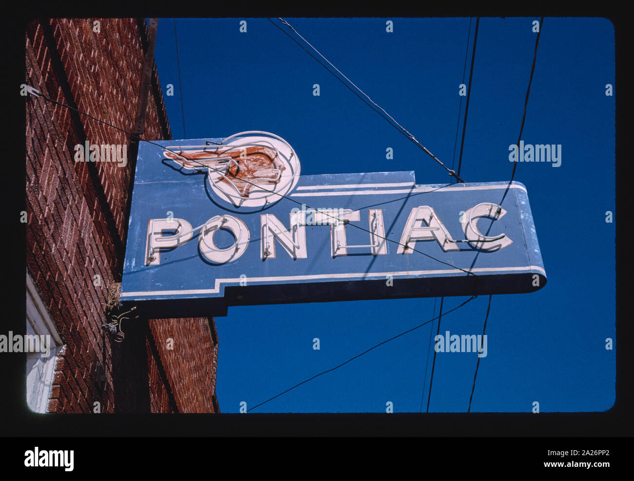 La Pontiac segno, Greensburg, Kansas Foto Stock