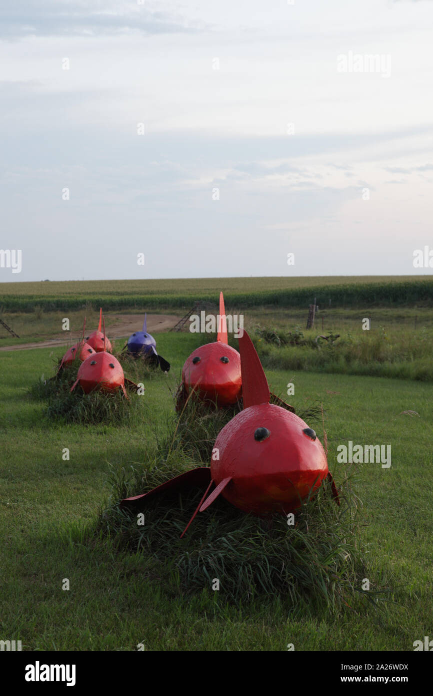 Porter Sculpture Park, Montrose, Dakota del Sud Foto Stock