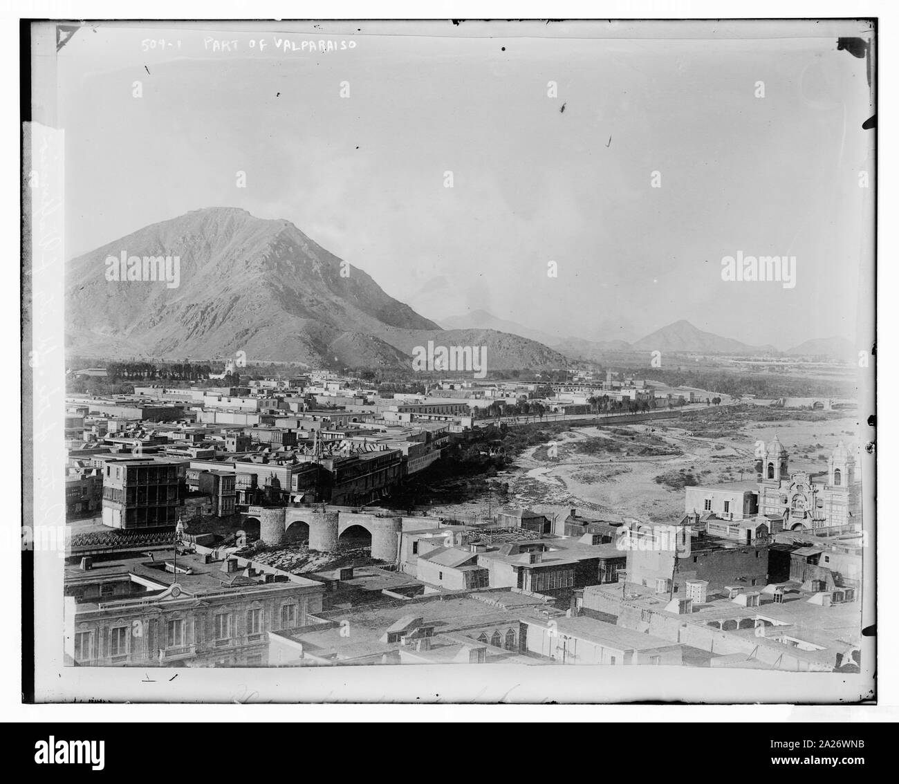 Porzione di Valparaiso Foto Stock