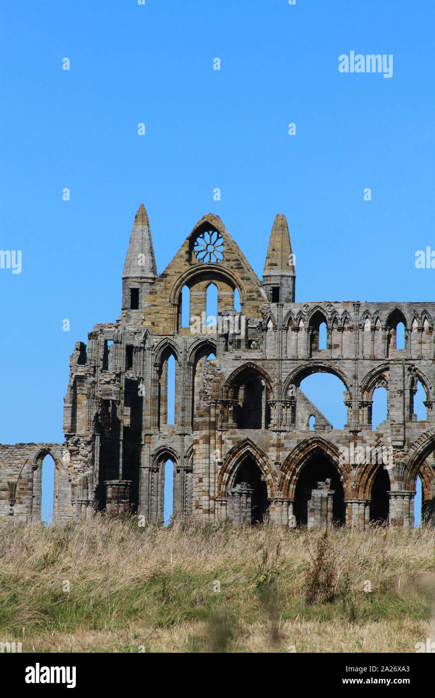 Abbazia di Whitby Foto Stock