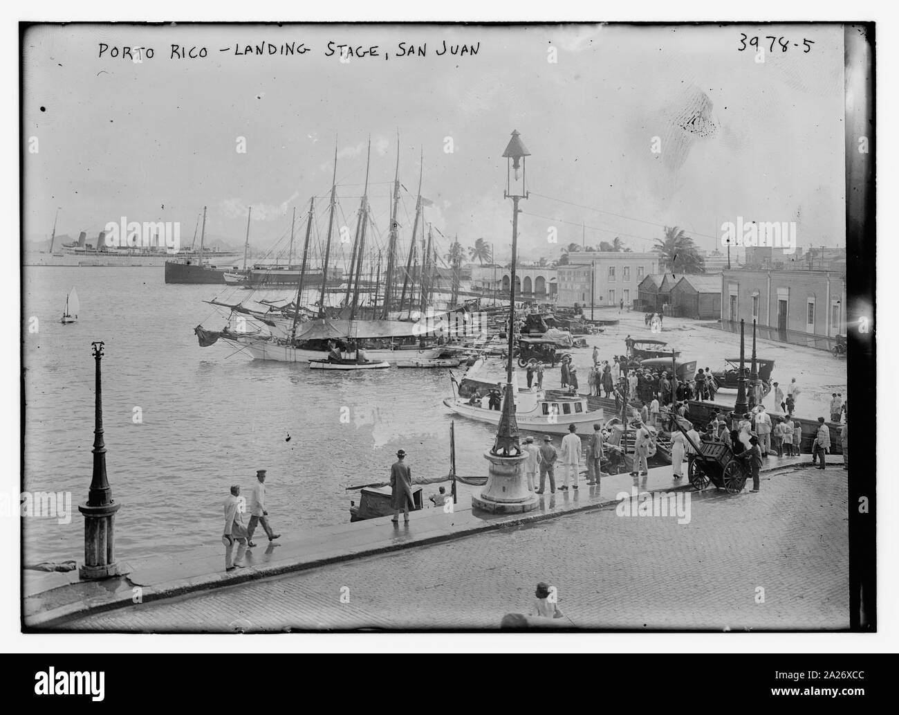 Porto Rico cioè Puerto Rico, imbarcadero di San Juan Foto Stock